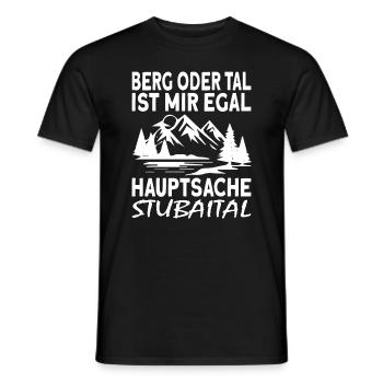 Stubaital Tirol Österreich - Männer T-Shirt - Schwarz - Vorne - AI Model Male 178 light (178cm)