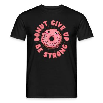 Donut abandonne Donut kawaii - T-shirt homme - noir - Devant - AI Model Male 178 light (178cm)