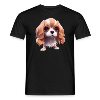 Cavalier King Charles Hund - Cavalier King Charles - Männer T-Shirt - Schwarz - Vorne - AI Model Male 178 light (178cm)
