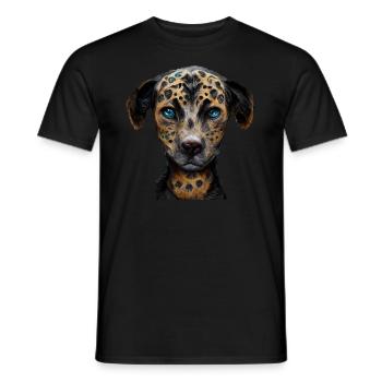 Catahoula Léopard Chien - T-shirt homme - noir - Devant - AI Model Male 178 light (178cm)