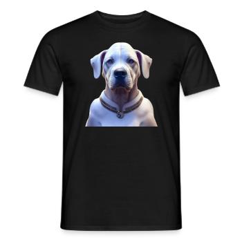 Dogo Argentino Dog - Dogo Argentino - Men's T-Shirt - black - Front - AI Model Male 178 light (178cm)