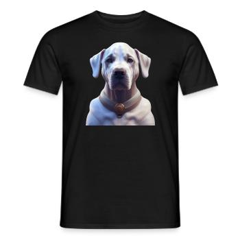 Dogo Argentino Dog - Dogo Argentino - Men's T-Shirt - black - Front - AI Model Male 178 light (178cm)