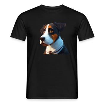 Entlebucher Bouvier - T-shirt homme - noir - Devant - AI Model Male 178 light (178cm)