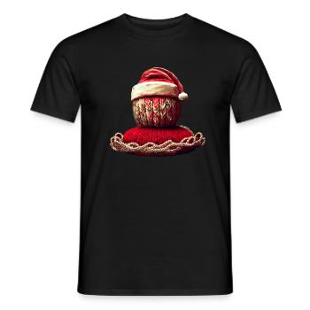 Stricken Weihnachten - Männer T-Shirt - Schwarz - Vorne - AI Model Male 178 light (178cm)