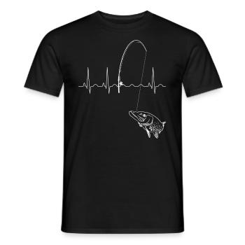 Hecht - Männer T-Shirt - Schwarz - Vorne - AI Model Male 178 light (178cm)