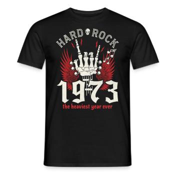Jahrgang 1973 Musikerfest 50-jähriges Jubiläum - Männer T-Shirt - Schwarz - Vorne - AI Model Male 178 light (178cm)