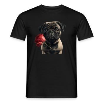 Carlin Saint-Valentin - T-shirt homme - noir - Devant - AI Model Male 178 light (178cm)