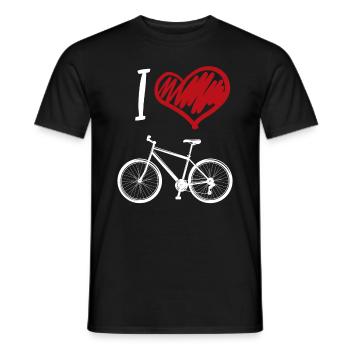 Ich liebe Fahrrad fahren - Männer T-Shirt - Schwarz - Vorne - AI Model Male 178 light (178cm)