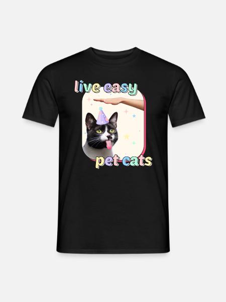 Katzen Meme - Bad Luck Pet Cats - Männer T-Shirt - Schwarz