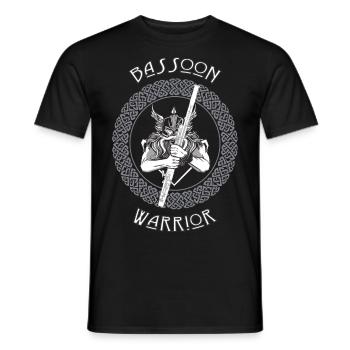 Odin with a bassoon. - Men's T-Shirt - black - Front - AI Model Male 178 light (178cm)