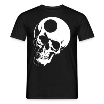 Horreur Crâne Crâne Art Crâne Gothique Heavy Metal - T-shirt homme - noir - Devant - AI Model Male 178 light (178cm)