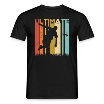 Ultimate Frisbee Frolf Disc Golf Flying Disc Sport - T-shirt homme - noir - Devant - AI Model Male 178 light (178cm)
