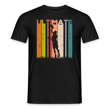 Ultimate Frisbee Frolf Disc Golf Flying Disc Sport - T-shirt homme - noir - Devant - AI Model Male 178 light (178cm)