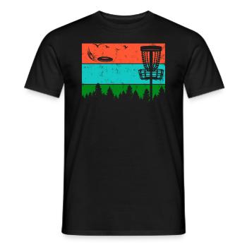 Ultimate Frisbee Frolf Disc Golf Flying Disc Sport - T-shirt homme - noir - Devant - AI Model Male 178 light (178cm)