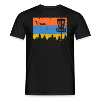 Ultimate Frisbee Frolf Disc Golf Flying Disc Sport - T-shirt homme - noir - Devant - AI Model Male 178 light (178cm)