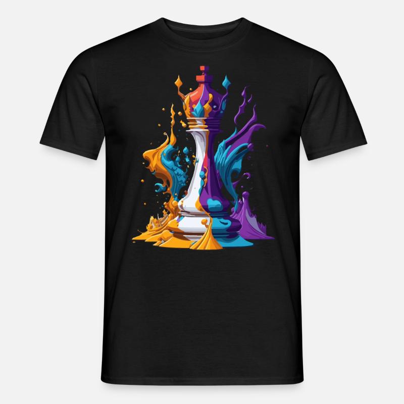 Schachfigur - Männer T-Shirt - Schwarz