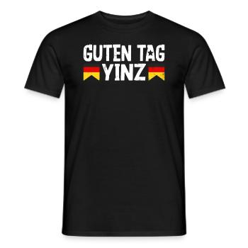Guten Tag Yinz Germany Flag German Beer Festival - Men's T-Shirt - black - Front - AI Model Male 178 light (178cm)