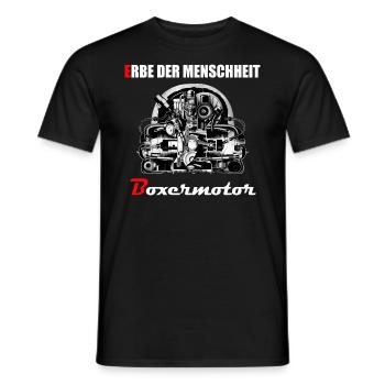 Erbe der Menschheit: Boxermotor - Männer T-Shirt - Schwarz - Vorne - AI Model Male 178 light (178cm)