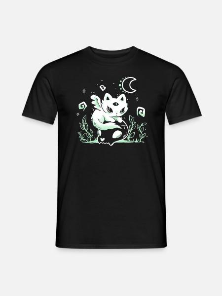 Lonesome Cat Spirit - Men's T-Shirt - black