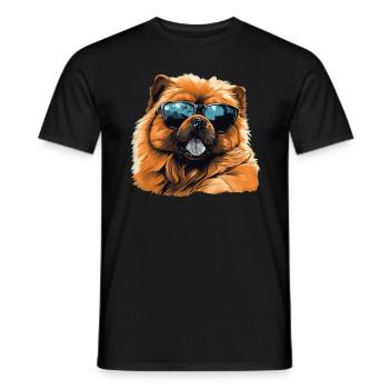 Chow Chow Cool - Chow Chow Hund - Männer T-Shirt - Schwarz - Vorne - AI Model Male 178 light (178cm)
