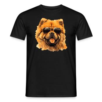 Chow Chow Cool - Chow Chow Hund - Männer T-Shirt - Schwarz - Vorne - AI Model Male 178 light (178cm)