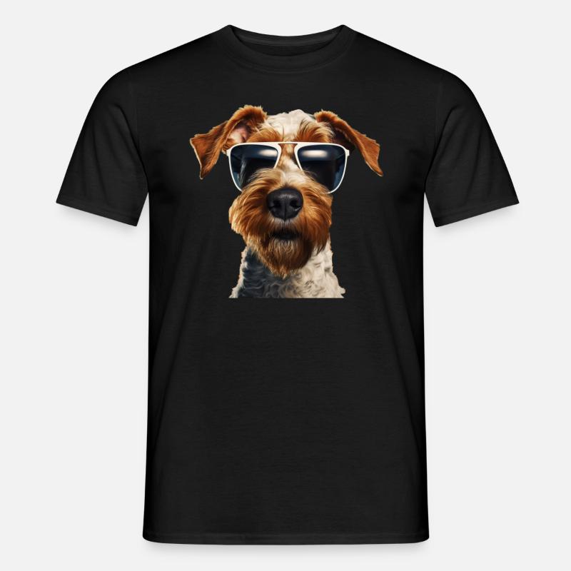 Fox Terrier Cool - Fox Terrier - Men’s T-shirt - black