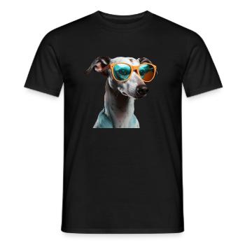 Whippet Cool - Whippet Hund - Männer T-Shirt - Schwarz - Vorne - AI Model Male 178 light (178cm)