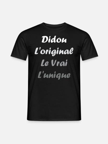 didou - T-shirt homme - noir