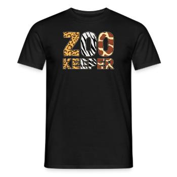 Zoowärter Kostüm Afrikanisches Tier Safari Zoowärter - Männer T-Shirt - Schwarz - Vorne - AI Model Male 178 light (178cm)