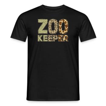 Zookeeper Costume African Animal Safari Zoo Keeper - Men's T-Shirt - black - Front - AI Model Male 178 light (178cm)