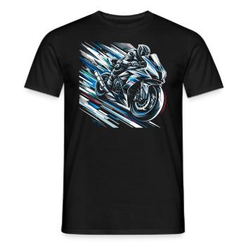 Spectre de vitesse - T-shirt homme - noir - Devant - AI Model Male 178 light (178cm)