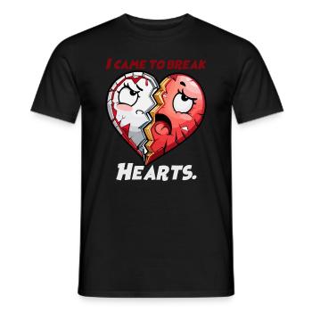 I came to break Hearts - Herzensbrecher - Männer T-Shirt - Schwarz - Vorne - AI Model Male 178 light (178cm)