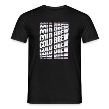 Cold Brew Kaffee - Männer T-Shirt - Schwarz - Vorne - AI Model Male 178 light (178cm)