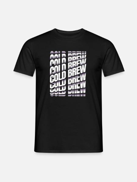 Cold Brew Kaffee - Männer T-Shirt - Schwarz