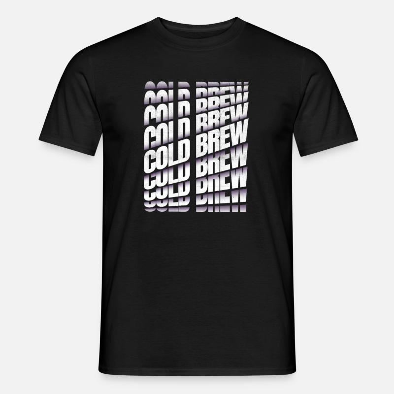 Cold Brew Kaffee - Männer T-Shirt - Schwarz