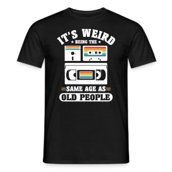 Pension de retraité 50ème 60ème anniversaire 80s 90s cadeau - T-shirt homme - noir - Devant - AI Model Male 178 light (178cm)