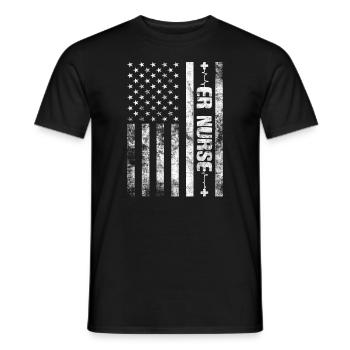 Krankenschwestern in der Notaufnahme Notaufnahme Krankenschwester Praktiker - Männer T-Shirt - Schwarz - Vorne - AI Model Male 178 light (178cm)