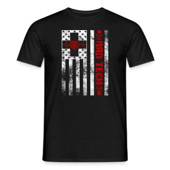 Radiology Department Medical Imaging Joke Rad Tech - Men's T-Shirt - black - Front - AI Model Male 178 light (178cm)