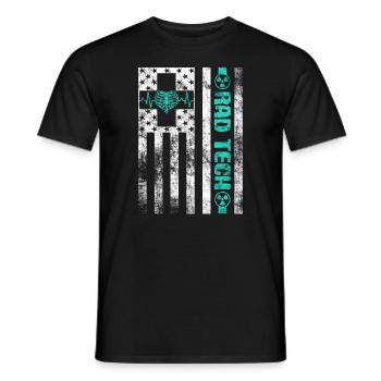 Abteilung für Radiologie Medizinische Bildgebung Witz Rad Tech - Männer T-Shirt - Schwarz - Vorne - AI Model Male 178 light (178cm)