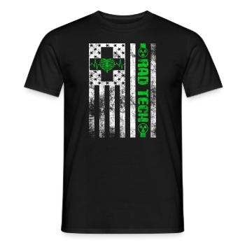 Radiology Department Medical Imaging Joke Rad Tech - Men's T-Shirt - black - Front - AI Model Male 178 light (178cm)