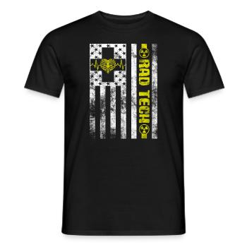 Abteilung für Radiologie Medizinische Bildgebung Witz Rad Tech - Männer T-Shirt - Schwarz - Vorne - AI Model Male 178 light (178cm)