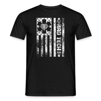 Abteilung für Radiologie Medizinische Bildgebung Witz Rad Tech - Männer T-Shirt - Schwarz - Vorne - AI Model Male 178 light (178cm)