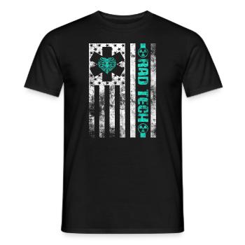 Abteilung für Radiologie Medizinische Bildgebung Witz Rad Tech - Männer T-Shirt - Schwarz - Vorne - AI Model Male 178 light (178cm)