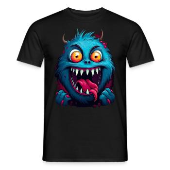 Streetstyle Monster Graffiti Kunst Streetart - Männer T-Shirt - Schwarz - Vorne - AI Model Male 178 light (178cm)