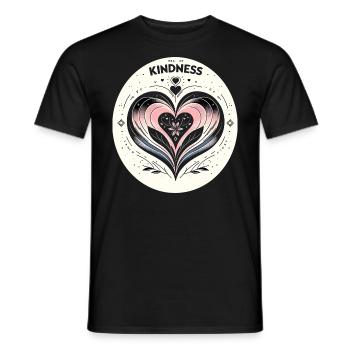 Herz der Güte Kunst - Männer T-Shirt - Schwarz - Vorne - AI Model Male 178 light (178cm)