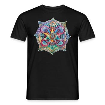 Symbol in bright colours - Men's T-Shirt - black - Front - AI Model Male 178 light (178cm)