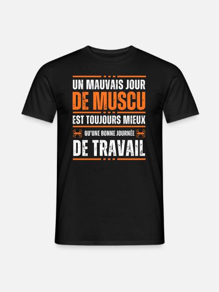 A bad day of weight training Gift idea - Men's T-Shirt - black
