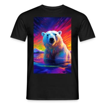 Traumwelt des Eisbären - Männer T-Shirt - Schwarz - Vorne - AI Model Male 178 light (178cm)