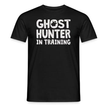 Ghost Hunter Paranormal Investigator Geisterjagd - Männer T-Shirt - Schwarz - Vorne - AI Model Male 178 light (178cm)