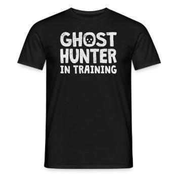 Ghost Hunter Paranormal Investigator Geisterjagd - Männer T-Shirt - Schwarz - Vorne - AI Model Male 178 light (178cm)